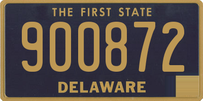 DE license plate 900872