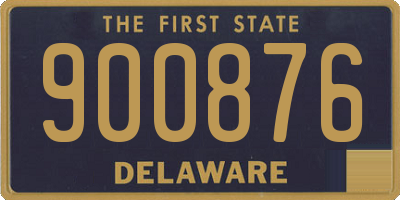 DE license plate 900876