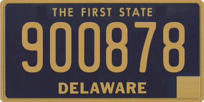 DE license plate 900878