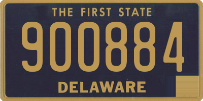 DE license plate 900884