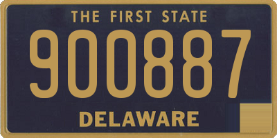 DE license plate 900887