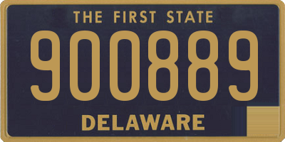 DE license plate 900889