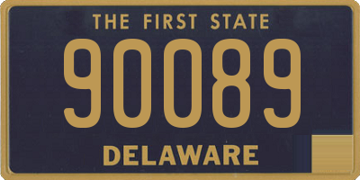 DE license plate 90089