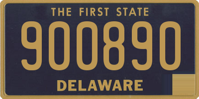 DE license plate 900890