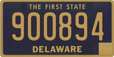 DE license plate 900894