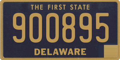 DE license plate 900895