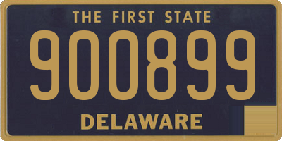 DE license plate 900899