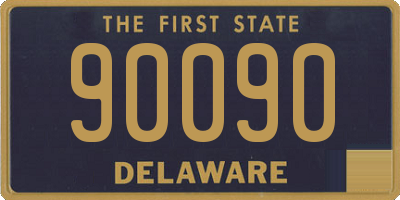 DE license plate 90090