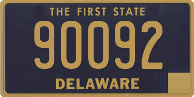 DE license plate 90092