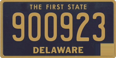 DE license plate 900923