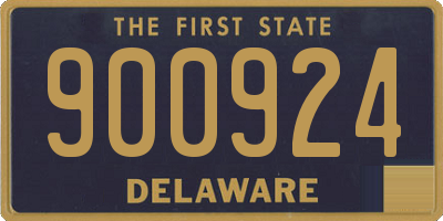 DE license plate 900924