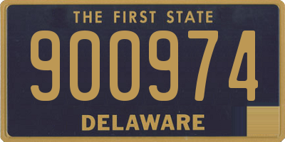 DE license plate 900974