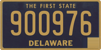 DE license plate 900976