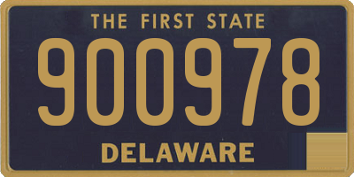 DE license plate 900978