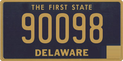 DE license plate 90098