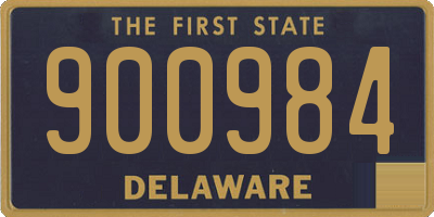 DE license plate 900984