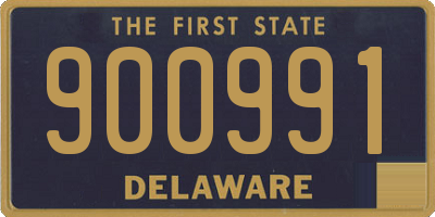 DE license plate 900991