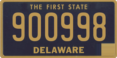 DE license plate 900998