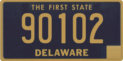DE license plate 90102
