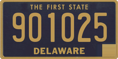 DE license plate 901025