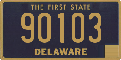 DE license plate 90103