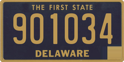 DE license plate 901034