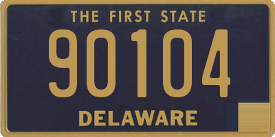 DE license plate 90104