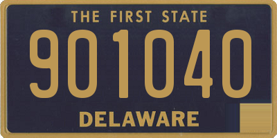 DE license plate 901040