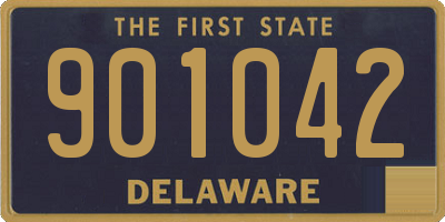 DE license plate 901042