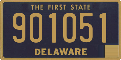 DE license plate 901051