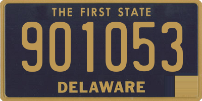 DE license plate 901053
