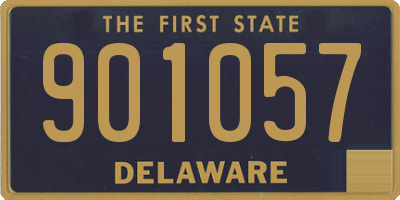 DE license plate 901057
