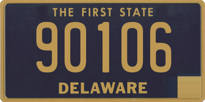DE license plate 90106