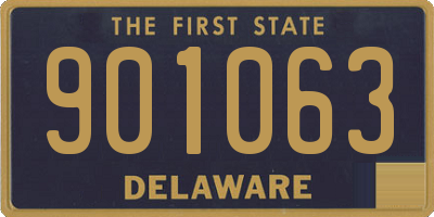 DE license plate 901063