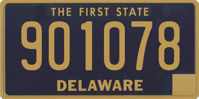 DE license plate 901078