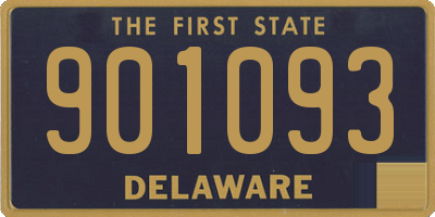 DE license plate 901093