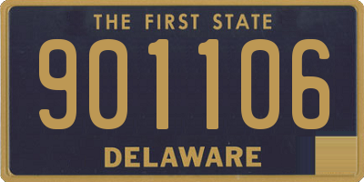 DE license plate 901106