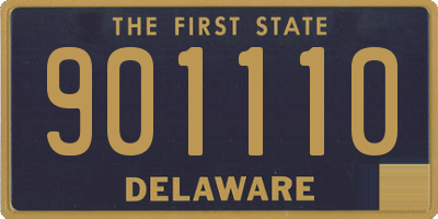 DE license plate 901110