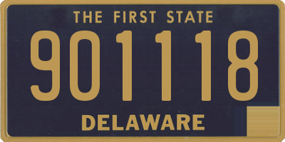 DE license plate 901118
