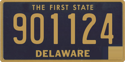 DE license plate 901124