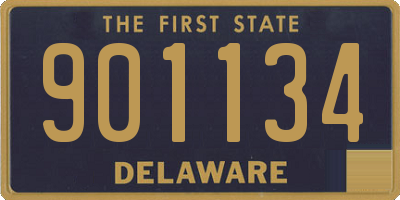 DE license plate 901134