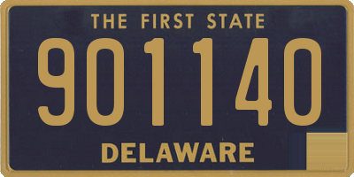 DE license plate 901140
