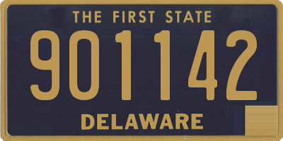 DE license plate 901142