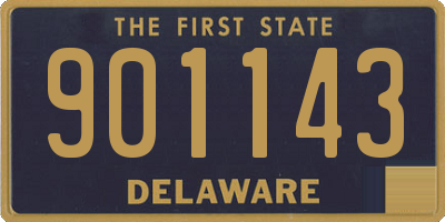 DE license plate 901143