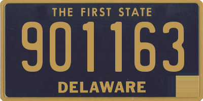DE license plate 901163