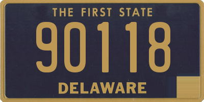 DE license plate 90118