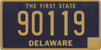 DE license plate 90119