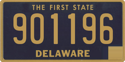 DE license plate 901196