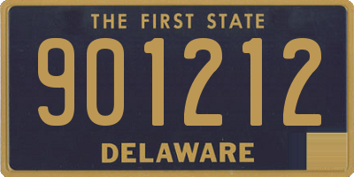 DE license plate 901212