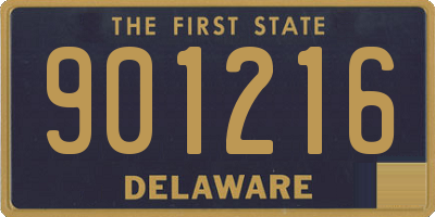 DE license plate 901216